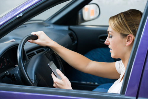Texting and driving causes car accidents in Houston
