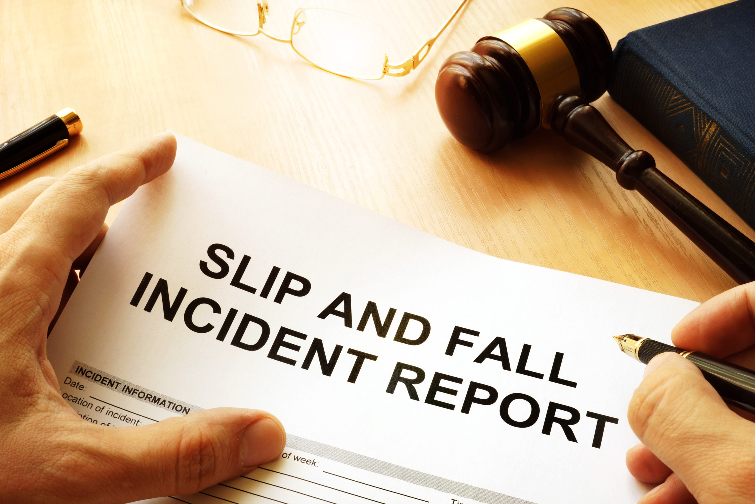 How would you describe a slip and fall accident?